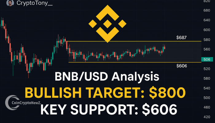 BNB Price Analysis Crypto Tony Eyes $800 as $606 Support Holds Strong BNB Price Analysis: Crypto Tony Eyes $800 as $606 Support Holds Strong