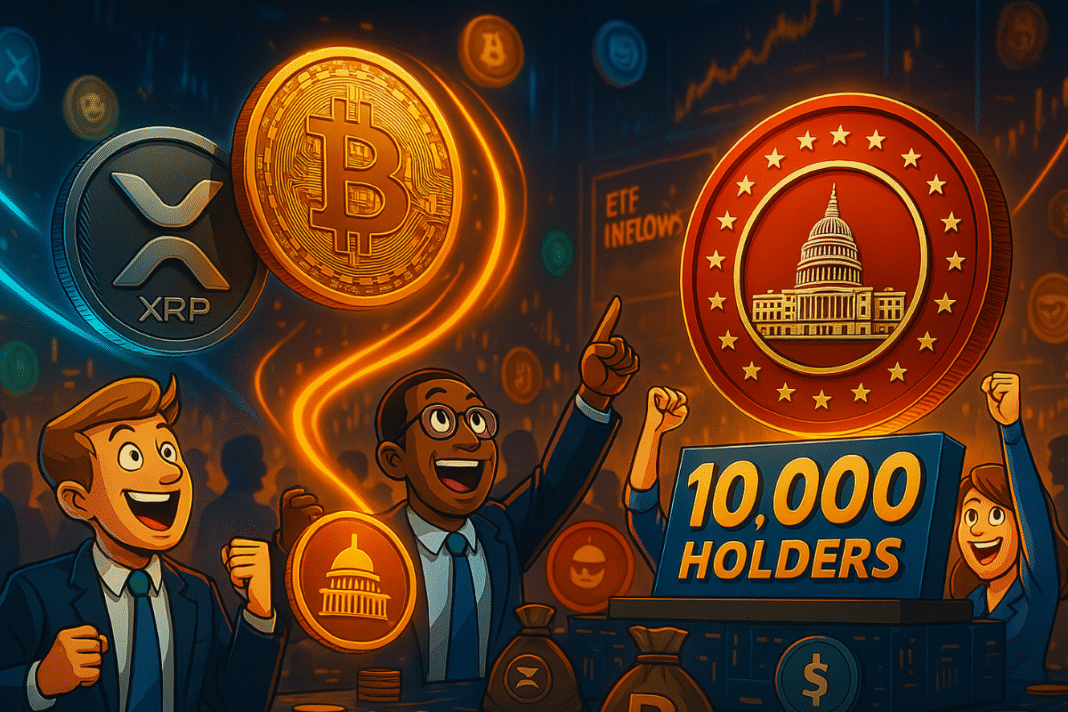 XRP, BTC ETF Flows Boost MAGACOIN in Altcoin FOMO Surge