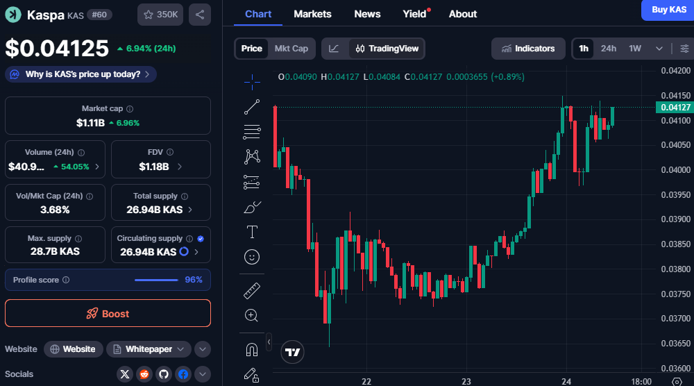 Kaspa Shows Rising Holder Concentration as Price Pushes Into Key Resistance Zone 1 image 365